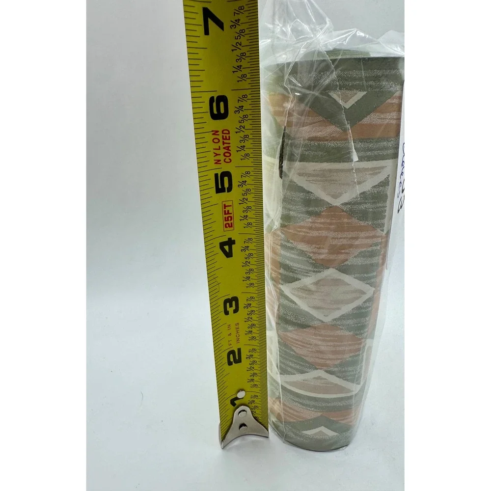 Vintage Southwestern Wallpaper Border 5yd Roll 6.75in Green Terracotta Aztec